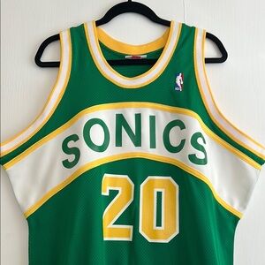 Green Sonics Basketball Jersey